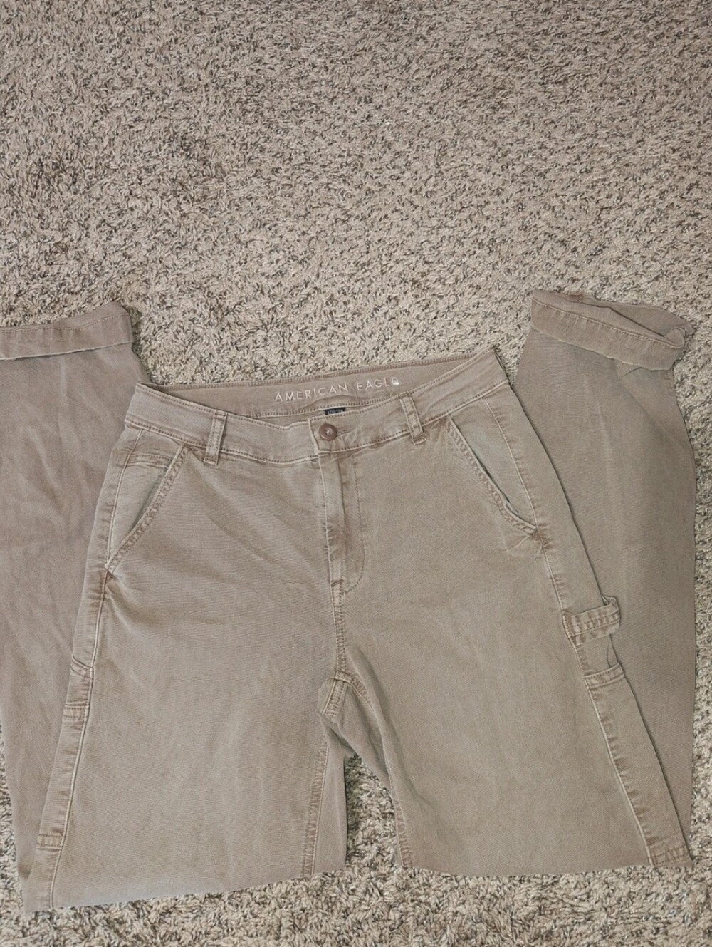American Eagle Outfitters Women's Taupe Cargo Pants